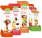 FRECHE FREUNDE Bio Fruchtriegel Bundle, jeweils 6 Stück von: Apfel & Karotte; Mango & Orange; Banane & Kirsche, für Babys und Kinder ab 1 Jahr, ohne Zuckerzusatz, vegan, 18er Pack, 18x (4x 23g)