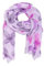 QUEEN HELENA Sciarpa Morbida Foulard Leggero Stola Fina a Fantasia Casual Elegante Donna SC025 (Viola)