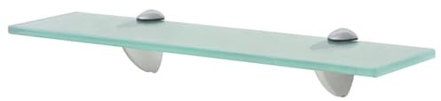 ARKEM Estante Flotante de Cristal 40x10 cm 8 mm Estante de Cristal de Pared para baño, Estante Flotante de Cristal