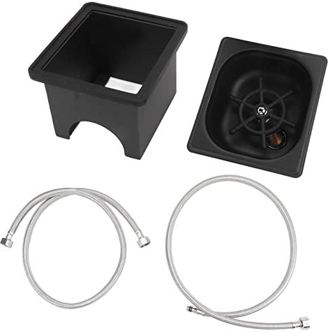 Pitcher Rinser, Stainless Steel Automatic Glass Cup Washer, Automatic Milk Tea Cup Washing Machine for Hotel Bar Kitchen Cup (Small)