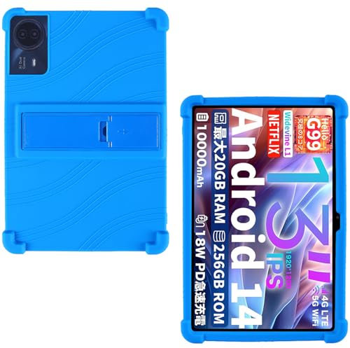 AKNICI Custodia Silicone per TECLAST T65 MAX 2K Tablet 13 Pollici, Protettiva Cover con Supporto Integrato per TECLAST T65 MAX 2K Tablet 13 Pollici, Blu
