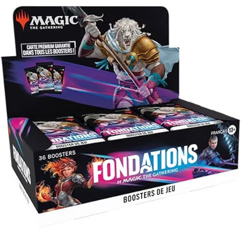Spiel-Booster-Box mit Magic-Stiftungen: The Gathering (französische Version)