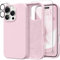 GONEZ Magnetic für iPhone 16 Pro Case, Kompatibel mit MagSafe, [Bildschirmschutz und Kamera Objektivschutz], Silikon Stoßfeste Anti-Kratzer Schutzhülle 6.3 Zoll, Pastellrosa