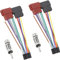 DAOKAI ISO Kabelbaum Adapter 16-poliger Radioadapter Stecker für ISO-Bus-Kabelbaumstecker Ersatz für Kenwood/JVC KDC KRC KD Auto Stereo Radio Loom Kabel -2stk