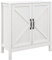 HOMCOM Aparador para Salón Moderno Mueble de Salón con Estante Ajustable y Antivuelco Aparador para Cocina Comedor Dormitorio Pasillo 80x35x85 cm Blanco