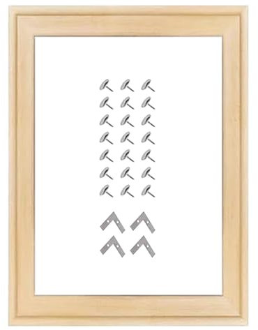 Cozylkx DIY-Holz-Leinwandrahmen 75 cm x 60 cm, Holz-Leinwand-Keilrahmen-Kunstrahmen-Set Für ölgemälde, Poster Und Wandkunst-Handarbeiten