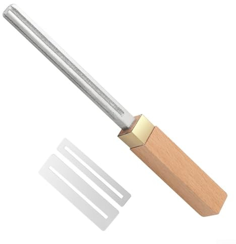 Ensemble de limes à frettes de guitare carrées, lime en soie, tige en bois massif, outils multifonctions pour frettes, 227 x 20 x 20 mm