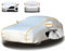 Autoabdeckung Winter für 𝖬ini 𝖢ooper F57 Cabrio 2016-2018 Auto Abdeckplane Staubdicht Atmungsaktiv UV-beständig Autoabdeckung Mit Nachtreflexionsstreifen,Allwetterschutz(Silber)