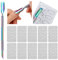 Nogeqi Metal Cuticle Pusher Tool with 100/180 Grit Nail Buffers Professional Stainless Steel Nail Scraper, Dual Ended Cuticle Remover Tool for Manicure Pedicure Art