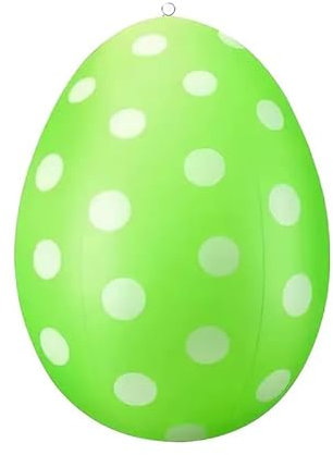 VIMAZ Osterdeko Outdoor, 40 cm Riesige Osterei-Dekorationen für den Außenbereich für Schaufenster, Warenpräsentation, Garten für Garten, Rasen, Party (Grün)