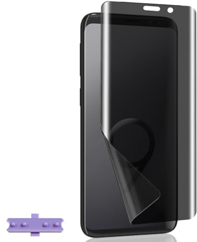 Yieehhow Protection Écran Anti Espion pour Samsung Galaxy S9, [1 Pièce] Anti-Spy Film TPU Souple, Anti-Rayures, Couverture Totale Privacy Flexible Protège Écran pour Galaxy S9