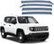 CaoYH Windabweiser Passend Für Jeep Renegade 2016 Autofenster Regenschutz Regenabweiser Deflektoren Regenabweiser Integrierte Deflektoren
