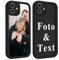 Yoedge Personalised Black Phone Case for iPhone 11 6.1, Image Photo Custom Aesthetic Design Flexible Soft TPU Silicone Rubber Shockproof Bumper Camera Cover Girls Men for iPhone 11 Cases
