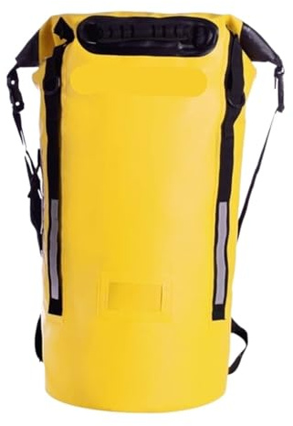 GSXLZ wasserdichte Tasche 40L Schwimmen wasserdichte Tasche Professional Outdoor Camping Dry Bag Boje Mochila Trekking Lagerung Wasserdicht Rucksack(Yellow)