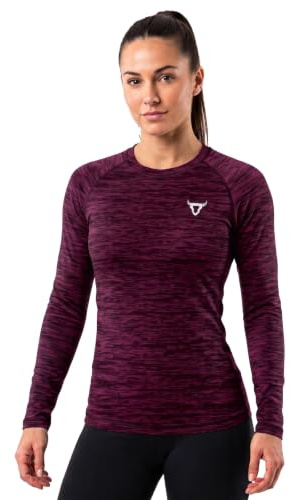 Women's Long Sleeve Quick Dry Fit Active T-Shirts Moisture Wicking Athletic Round Neck Gym Tee Exercise Yoga Ladies Tops