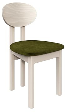 Mirjan24 Esszimmerstuhl Kizeko III, Polsterstuhl, Rahmen aus Buchenholz Gepolsterte Sitzfläche aus Stoff Stuhl für Arbeitszimmer Esszimmer Küchenstuhl (Cashmere/Zetta 297)
