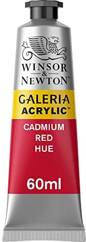 Winsor & Newton Galería, Pintura acrílica, Rojo (Cadmium Red Hue), 60 ml, 60