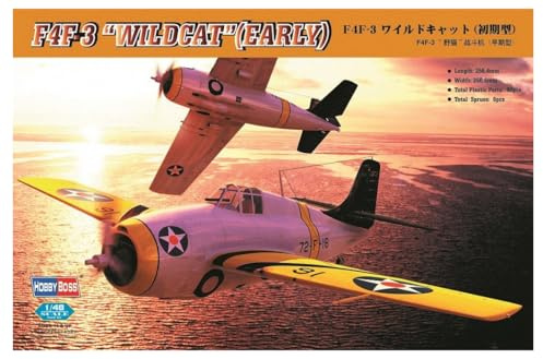 Hobby Boss 80326 Modellbausatz F4F-3 early Wildcat, Grau