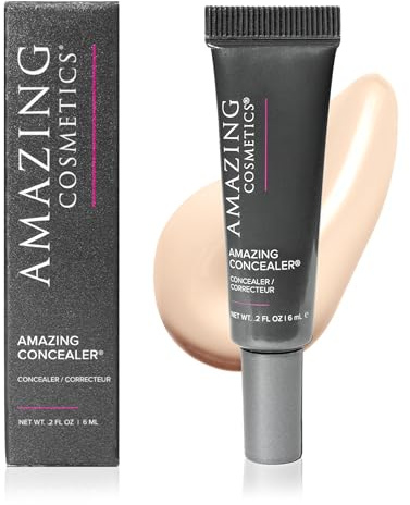 AmazingCosmetics Amazing Concealer, multipurpose full coverage concealer, 0.2 Oz, Fair