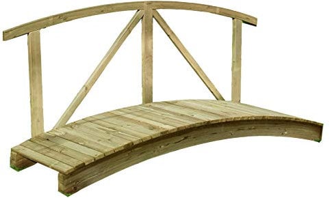 Gartenpirat Gartenteichbrücke mit Handlauf