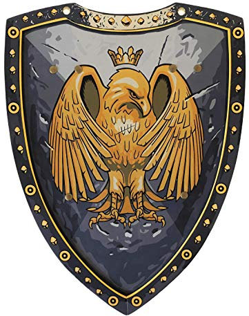 Liontouch - Scudo da Cavaliere dell'Aquila Dorata - età 3-8 Anni | Giocattolo in Gommapiuma con Aquila per Giochi di Ruolo Medievali | Arma Sicura e Accessorio per Battaglie, Travestimenti e Costumi