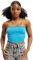 Urban Classics Ladies Bandeau Top Top a fascia donna turchese L