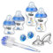 Tommee Tippee Closer to Nature® Newborn Baby Bottle Starter Set, Breast-Like Teats with Anti-Colic Valve, Blue