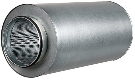 Blauberg UK Solid Circular Silencer 600mm Long - 200mm Dia