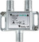 Axing BAB 1-06P 1-fach Abzweiger 6dB Kabelfernsehen CATV Multimedia DVB-T2 Klasse A+, 10dB, 5-1218 MHz metall