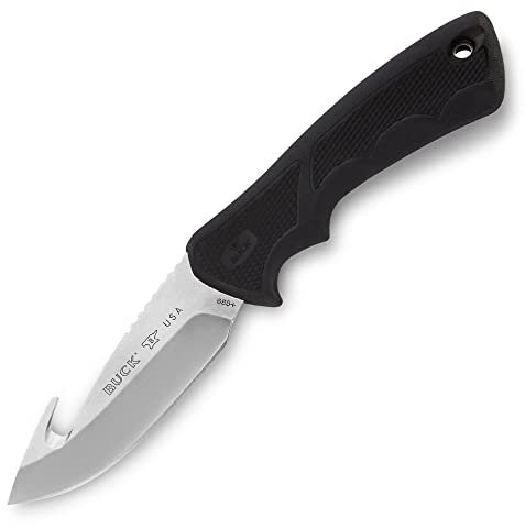 Buck 283510 - Coltello da caccia BUCKLITE MAX II Large GH | Lunghezza lama: 10,3 cm | Manico Dynaflex in acciaio inox, multicolore
