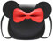 ZGMYC Kleine Mädchen-Umhängetasche mit niedlicher Schleife, Cartoon-Maus-Ohren, Schulter-Handtasche, Schwarz, Einheitsgröße, Umhängetasche