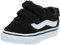 Vans - Ward V Velcro Suede, Zapatillas Unisex bebé, Negro ((Suede/Canvas) Black/White Iju), 17.5 EU