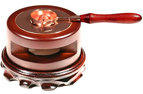Triwol Wax Seal Warmer, Wax Seal Kit, Sealing Wax Melting Tool Kit for Melting Wax Seal Sticks or Wax Seal Beads, Wex Seal Spoon Holder for Wax Seal Stamp Sealing, Melting Furnace Tool