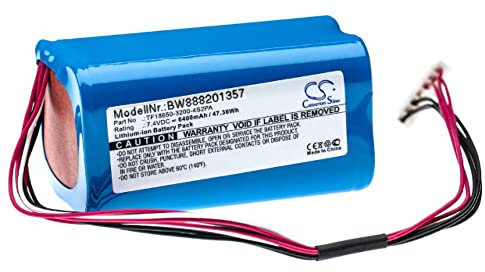 vhbw Batterie Remplacement pour Marshall C196A1 pour Haut-parleurs, Enceintes portatives (6400mAh, 7,4V, Li-ION)