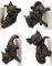 MystiCalls MystiCalls Gartenfiguren Gartendrache – Blumentopf-Aufhänger 4er-Set – Fantasy-Figur, dekorativer Drachengarten –