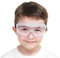 COMLZD Schutzbrille Kinder für Nerf Spielen Stoßfest Gläser Beschlagfrei Verstellbarer Riemen Passform für 5-12 Jahre (white)