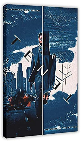 Tenet Poster Vintage Classic Movie Leinwand Wandkunst Dekor Gemälde für Wohnzimmer Home Dekoration Rahmen 30 × 45 cm