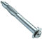 AERZETIX - Juego de 25 - Tacos de expansión Ø8x60mm - para placas de yeso cuerpo hueco - con tornillo M4x66mm - fijación en tabique seco - C49943
