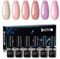 Beautilux UV Nagellack Rosa, 6 Farben 10ml Soak Off Hellrosa Gel Nagellack Set für Home-Maniküre Nail Art Maniküre (Rosa Serie)