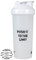 Pure2Improve Premium Proteína Shaker Blanco 700 ml Botella para batidos de suplementos con tapón antigoteo, con tapa antigoteo, incluye bola de batido para evitar grumos