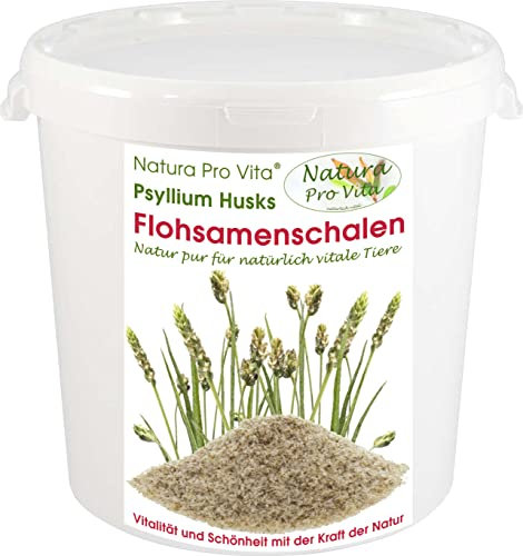 Natura Pro Vita Flohsamenschalen Hund Diätfutter Magenfüller weniger Hunger hilft Abnehmen gut für die Verdauung 2kg