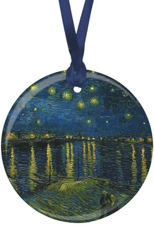 RainCaper Weihnachtsbaumschmuck, Porzellan, Van Gogh Over The Rhone