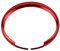 ECSiNG Schlüsselanhänger Ring Abdeckung Ersatz Smart Schlüsselanhänger Felgenverkleidung Aluminiumlegierung Rot 44 mm ID kompatibel mit Mini Cooper R55 R56 R57 R58 R59 R60