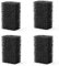 Ultra Quiet Fish Tank Filter 4-in-1 Internal Filter Sponge,500-1800L/H Submersible Water Pump Oxygen Aeration Wave Maker Water Change for Betta, Turtle, Pond Fish, Garden(4pcs filter sponge for 30W)