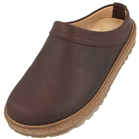 HAFLINGER Travel-Classic Eleganter Clog aus Leder mit Eva-Sohle (Braun 730), Gr. 42