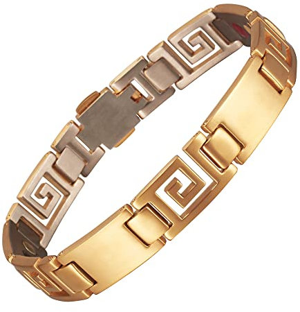 EnerMagiX Titan Magnetarmband für Damen oder Herren, Edelstahl Armbänder mit Magneten, Vatertagsgeschenk für Papa, Ehemann