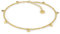 SERASAR Bracelet de Cheville Pièce Monnaie Avec Plaqué Or 18 Carats pour Femme Chaine Plaque Cadeau Bijoux Soeur