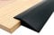 Rubber Threshold Ramp, Self Adhesive Door Floor Transition Strip, Flooring Threshold Ramp Reducer, Door Strip Trim Bar for Carpet Threshold Transition (Black, 3M)