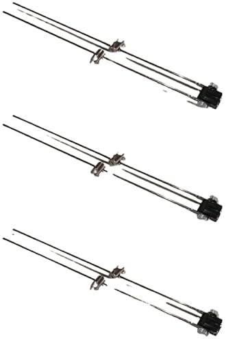 3 x Led Stabspot, Stäbchen Lampe für Seilsysteme schwarz, länge 240mm Lampe 12 Volt