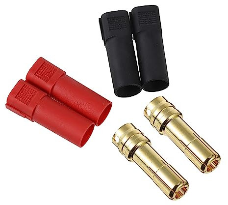 TEHAUX 16pezzi Connettore Banana in Spina Maschio e Femmina Alloggiamento Abs Resistente Alle Alte Temperature Connettore Spina Placcato in Oro Per Chopper e Grandi Aerei Elettrici